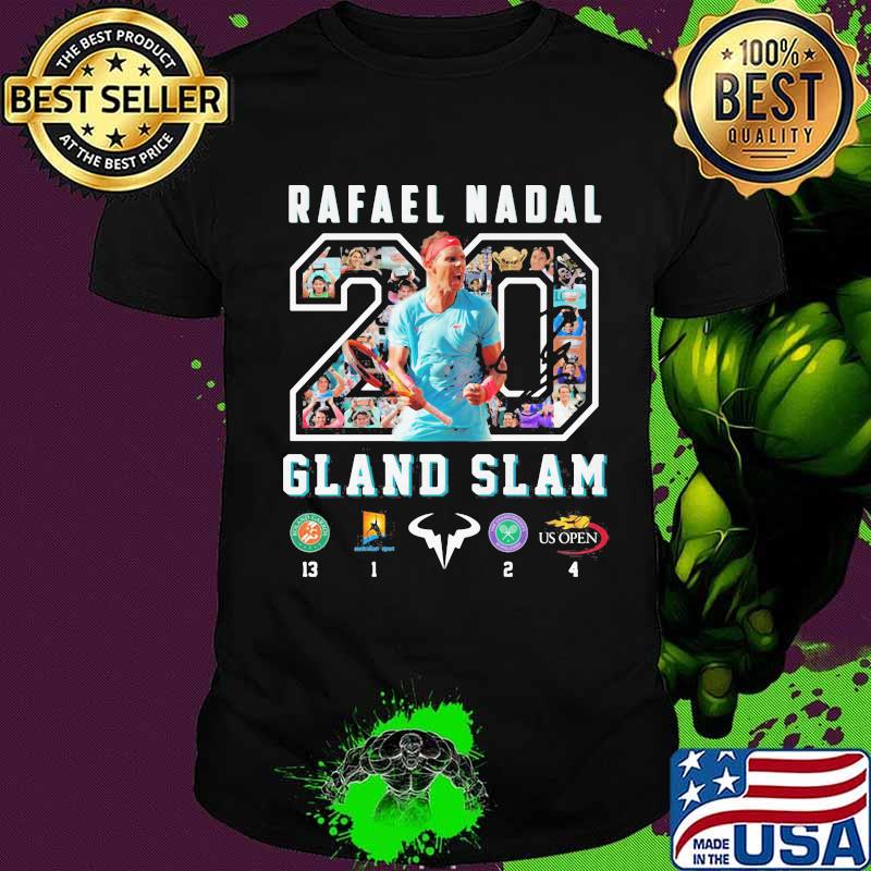 Rafael nadal 20 gland slam badminton shirt