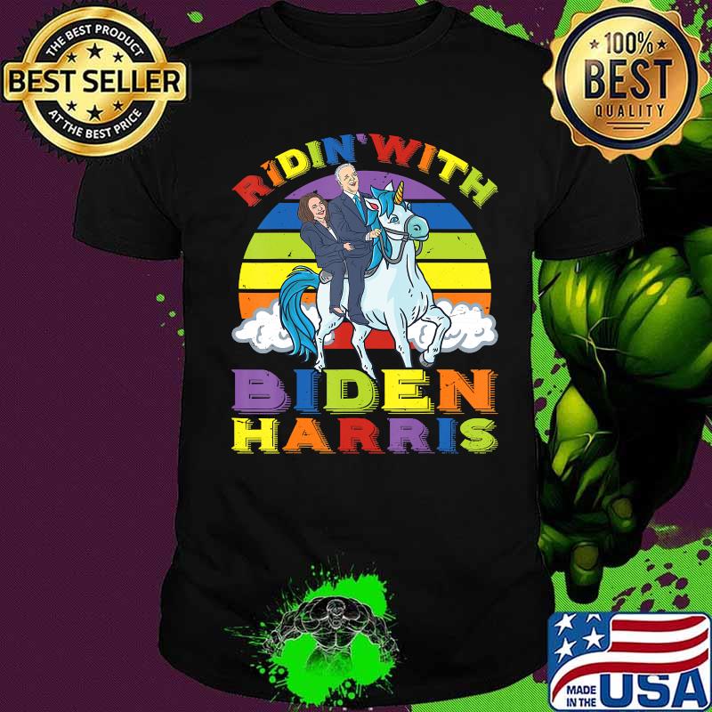Ridin With Biden Harris Vote Democrats US President 2020 T-Shirt
