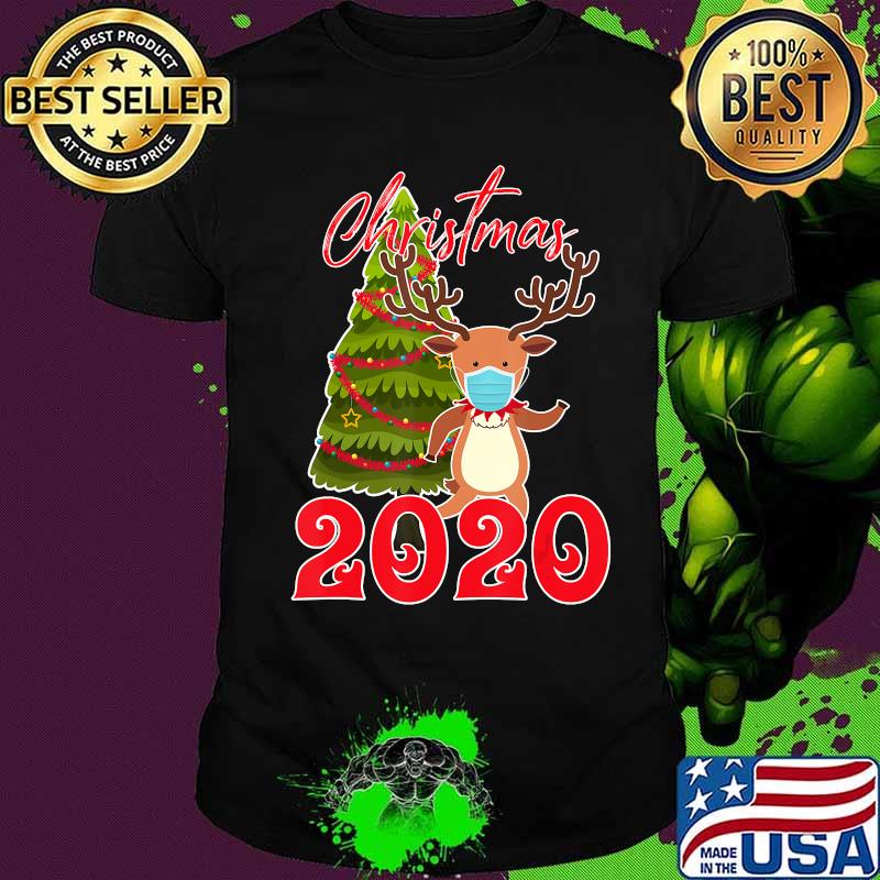 Rudolph Reindeer Wear Mask Christmas 2020 Gifts T-Shirt