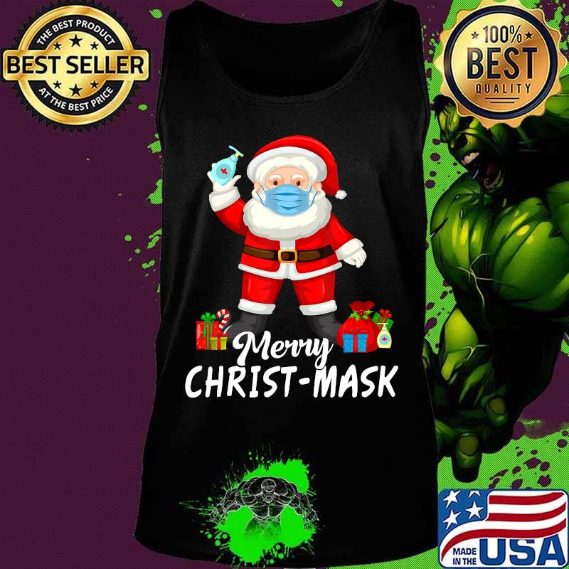 Santa Wearing Mask Gift Quarantine Christmas 2020 Costume T-Shirt Tank top Santa Wearing Mask Gift Quarantine Christmas 2020 Costume T-Shirt Tank top