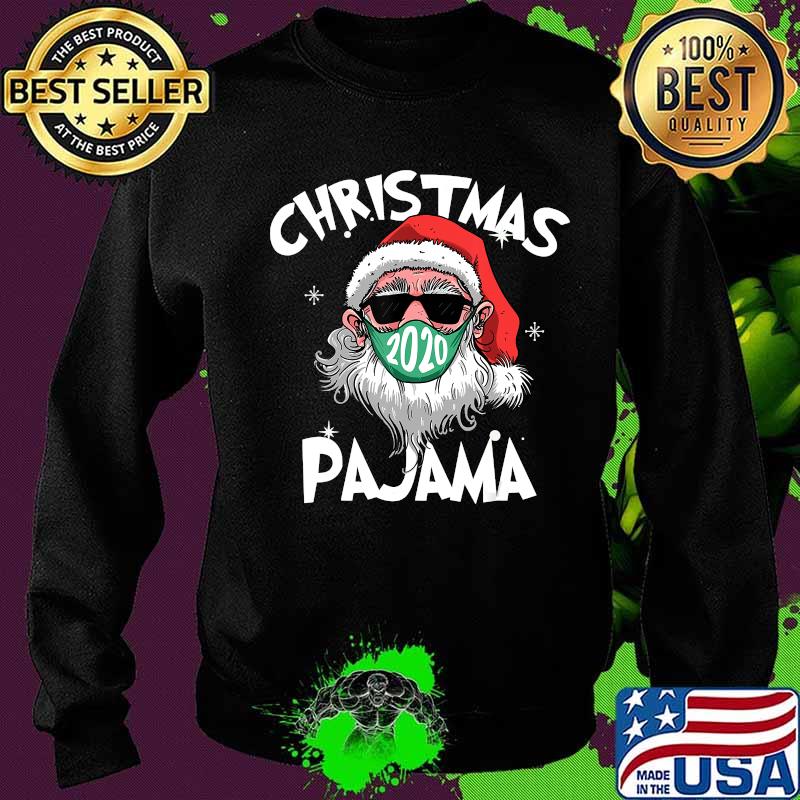 Santa with face mask christmas 2020 pajamas s Sweater Santa with face mask christmas 2020 pajamas s Sweater