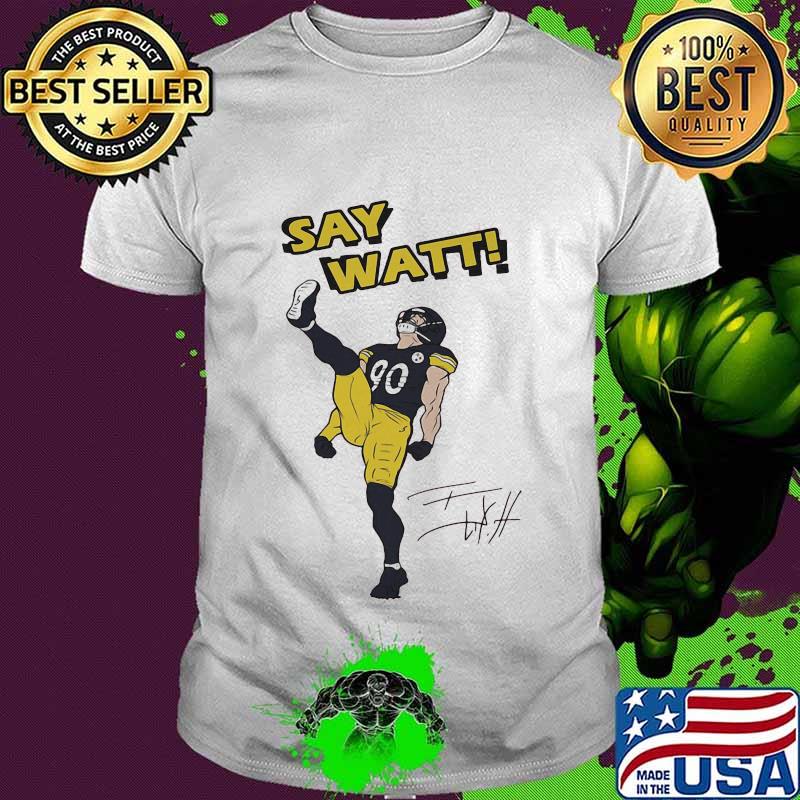 Say watt football signatures shirt