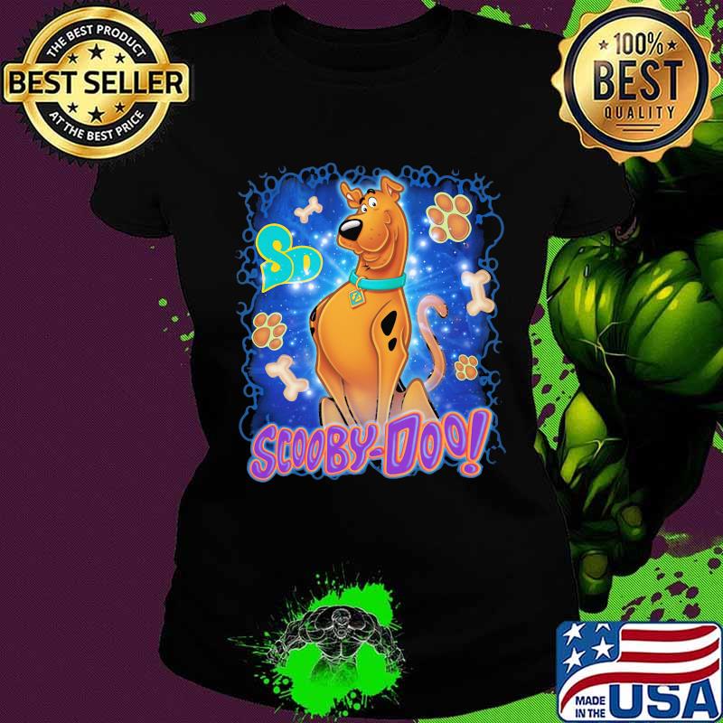 Scooby-doo paw dog cartoon vintage s Ladies tee Scooby-doo paw dog cartoon vintage s Ladies tee
