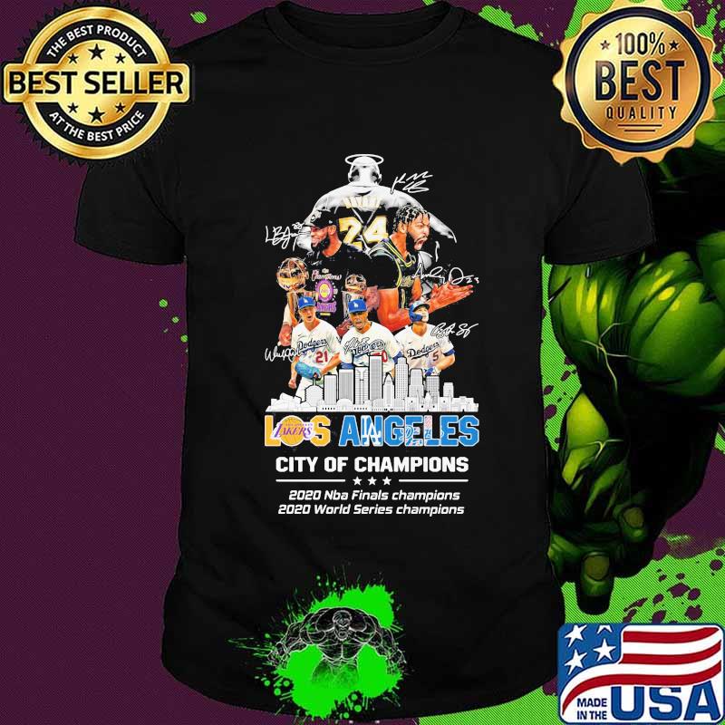 Sky Tower los angeles lakers city of champions 2020 nba finals champions 2020 world series champions shirt
