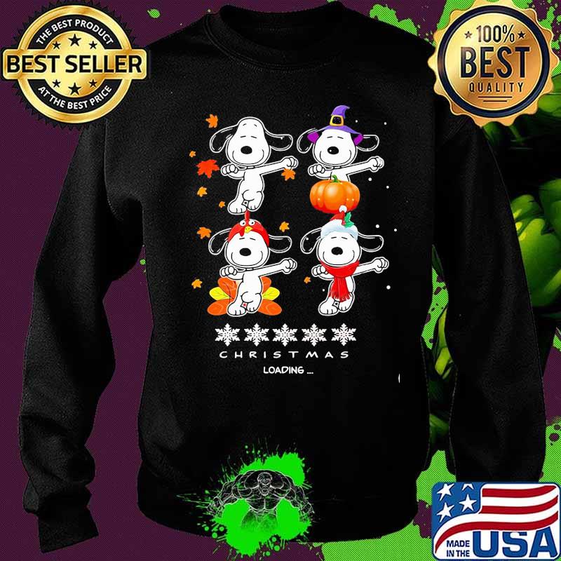 Snoopy christmas loading fall leaves map s Sweater Snoopy christmas loading fall leaves map s Sweater
