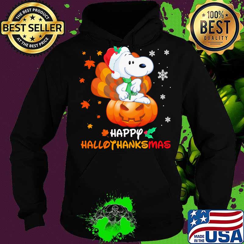 Snoopy happy hallothanksmas halloween thanksgiving christmas s Hoodie Snoopy happy hallothanksmas halloween thanksgiving christmas s Hoodie