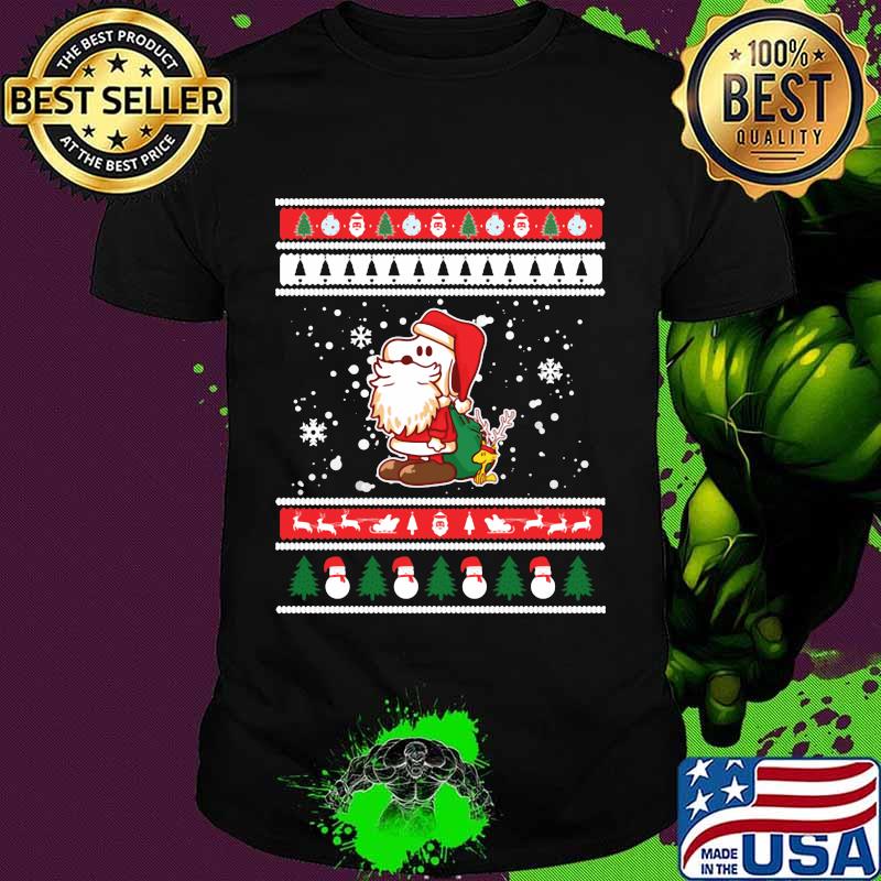 Snoopy santa claus ugly christmas shirt