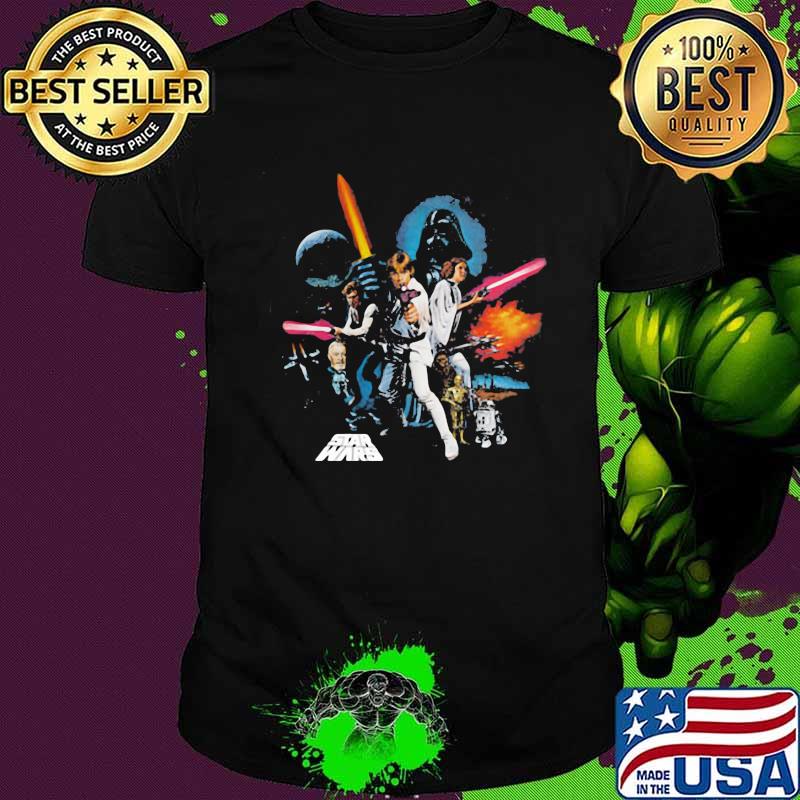 Star wars characters poster vintage shirt