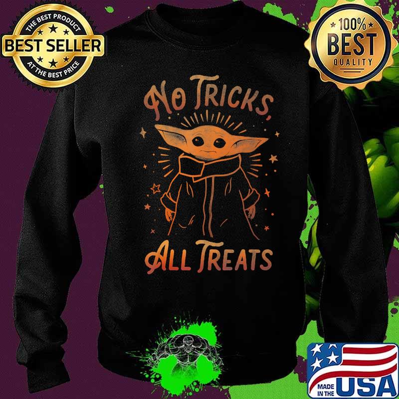 Star Wars The Mandalorian Halloween The Child No Tricks Baby Yoda T-Shirt Sweater Star Wars The Mandalorian Halloween The Child No Tricks Baby Yoda T-Shirt Sweater