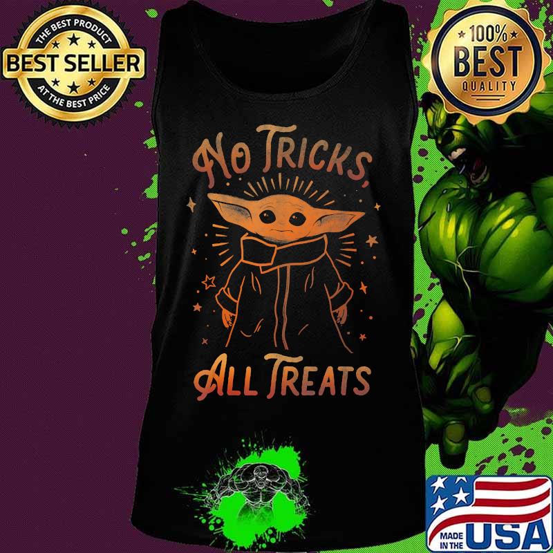 Star Wars The Mandalorian Halloween The Child No Tricks Baby Yoda T-Shirt Tank top Star Wars The Mandalorian Halloween The Child No Tricks Baby Yoda T-Shirt Tank top
