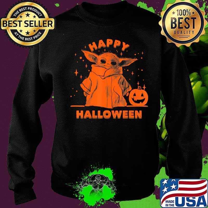 Star Wars The Mandalorian The Child Happy Halloween Baby Yoda T-Shirt Sweater Star Wars The Mandalorian The Child Happy Halloween Baby Yoda T-Shirt Sweater