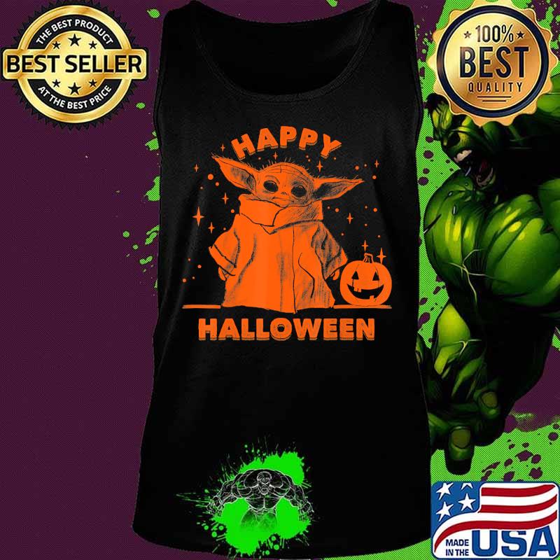 Star Wars The Mandalorian The Child Happy Halloween Baby Yoda T-Shirt Tank top Star Wars The Mandalorian The Child Happy Halloween Baby Yoda T-Shirt Tank top