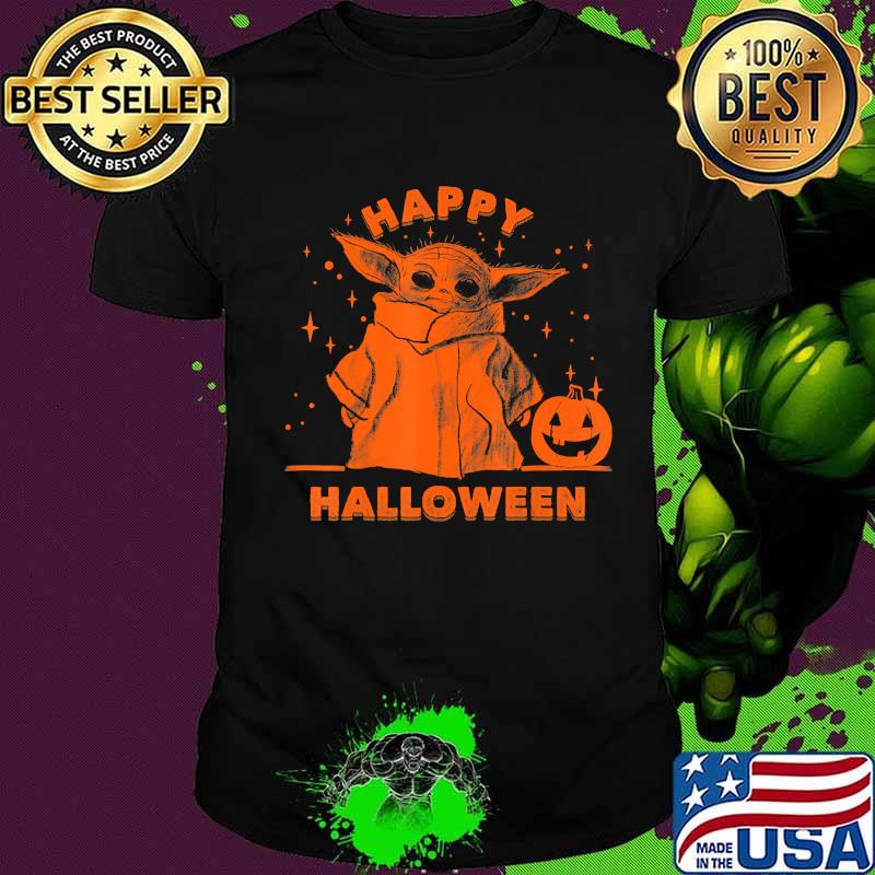 Star Wars The Mandalorian The Child Happy Halloween Baby Yoda T-Shirt Star Wars The Mandalorian The Child Happy Halloween Baby Yoda T-Shirt