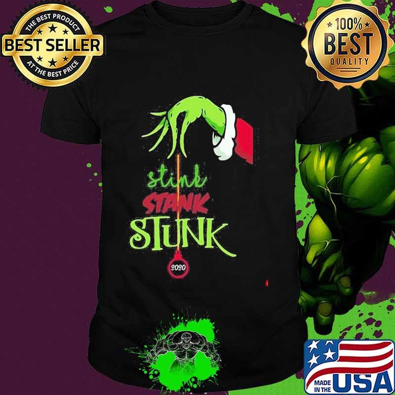 Stink stank stunk santa christmas shirt