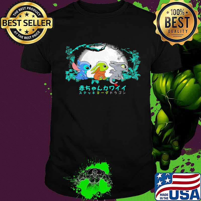 Stitch e sdentato moon halloween shirt