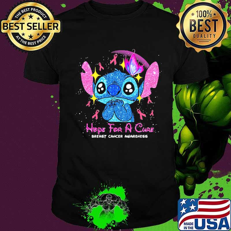 Stitch hope for a cure breast cancer awareness shirt