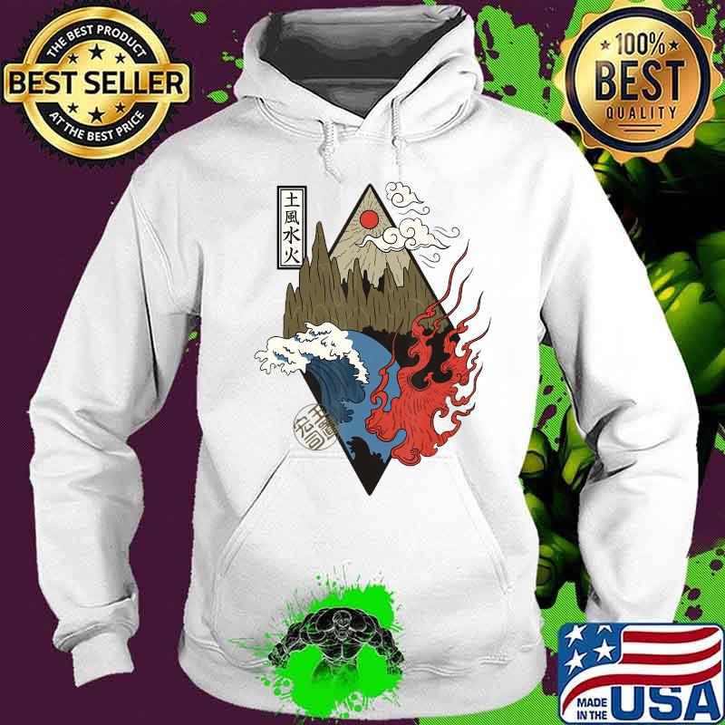 Sunset mountain fire water four elements japanese aesthetic s Hoodie Sunset mountain fire water four elements japanese aesthetic s Hoodie
