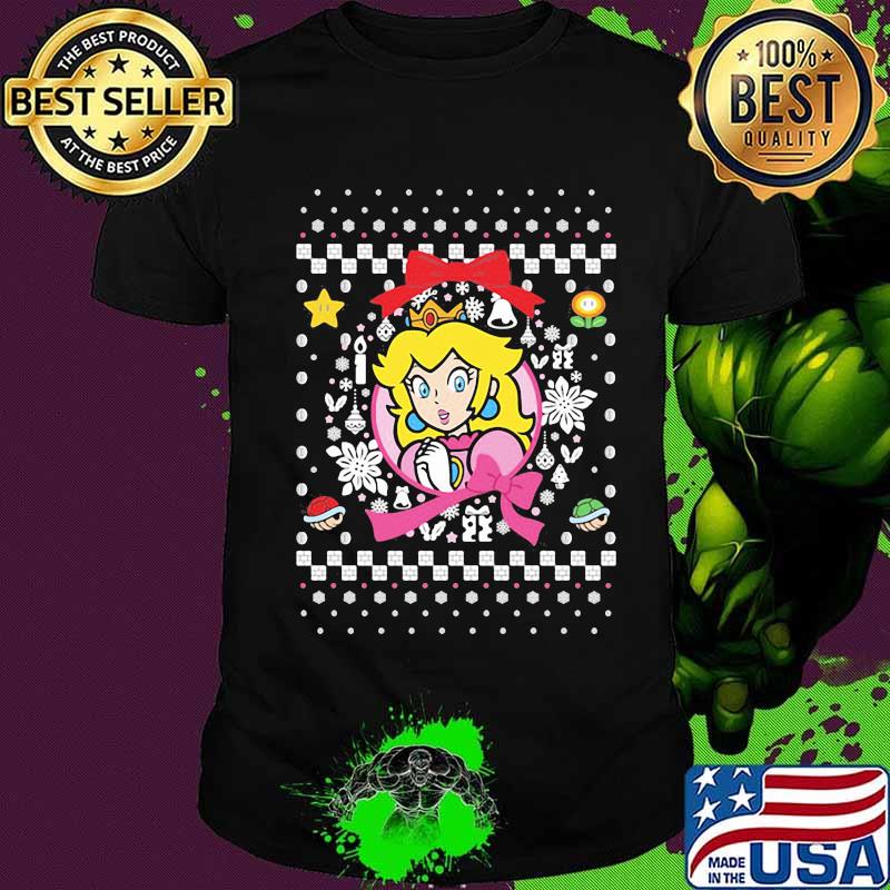 Super mario bros princess ugly merry christmas shirt