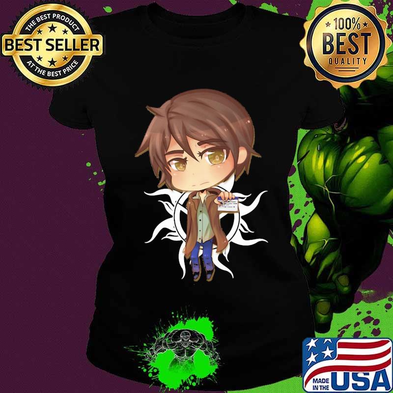 Supernatural dean winchester chibi cartoon s Ladies tee Supernatural dean winchester chibi cartoon s Ladies tee