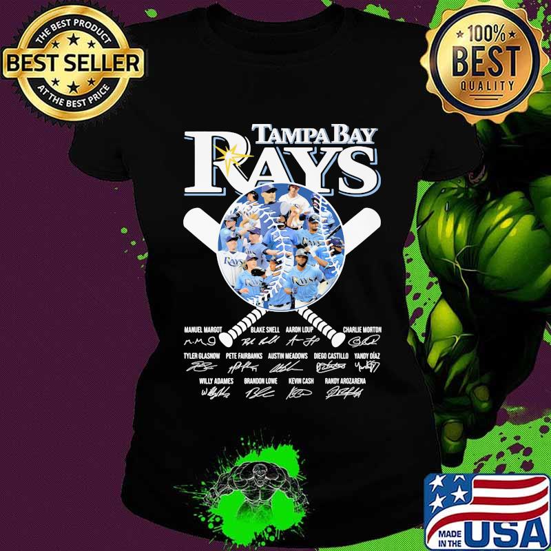 Tampa bay rays baseball signatures s Ladies tee Tampa bay rays baseball signatures s Ladies tee