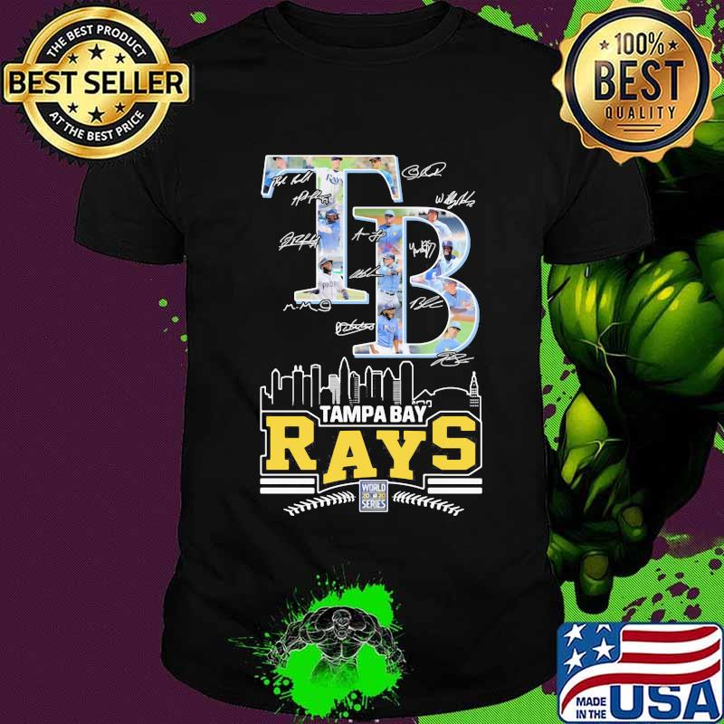 Tampa bay rays baseball signatures shirt