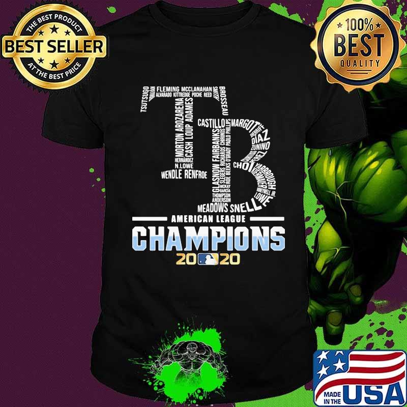 Tampa bay rays logo american league champions 2020 shirt