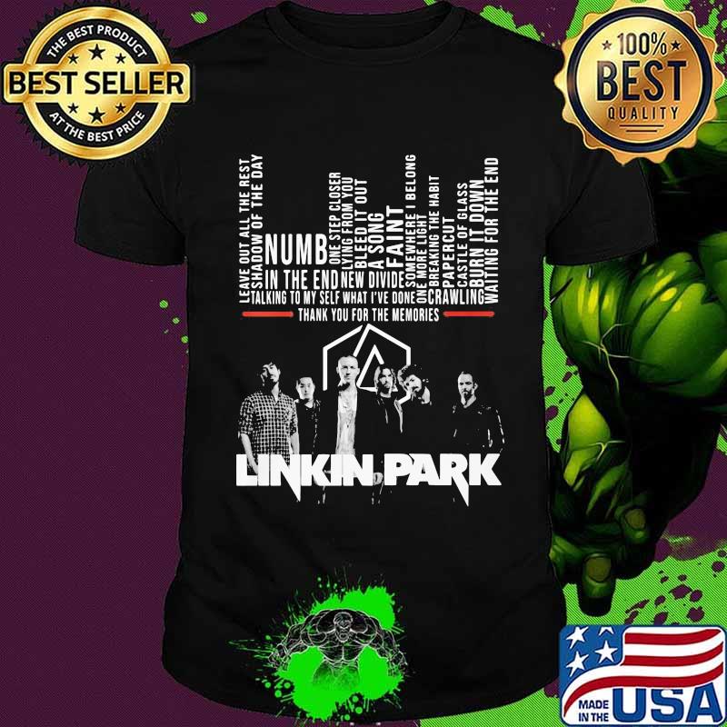 Thank you for the memories linkin park band shirt