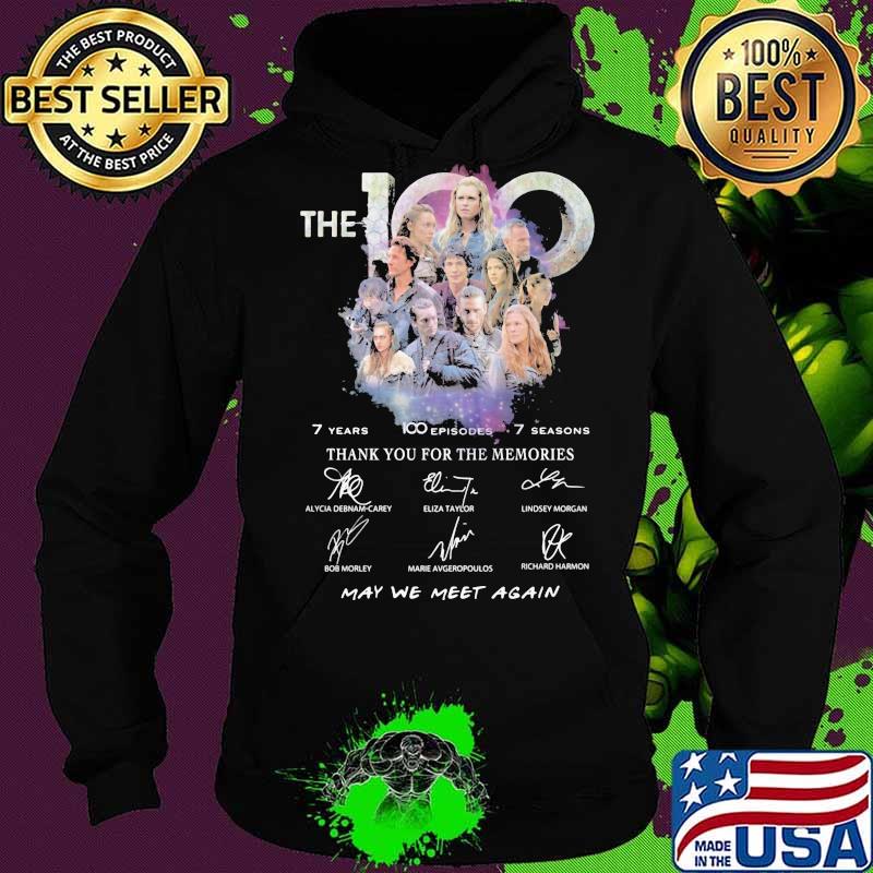 The 7 years 100 episodes 7 seaons thank for the memories signatures s Hoodie The 7 years 100 episodes 7 seaons thank for the memories signatures s Hoodie