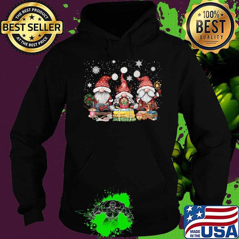 Three santa clause sewing xmas s Hoodie Three santa clause sewing xmas s Hoodie