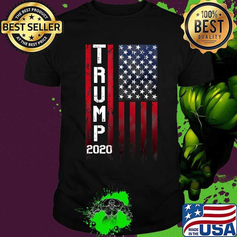 Trump 2020 American Flag Veteran Stars and Stripes Shirt