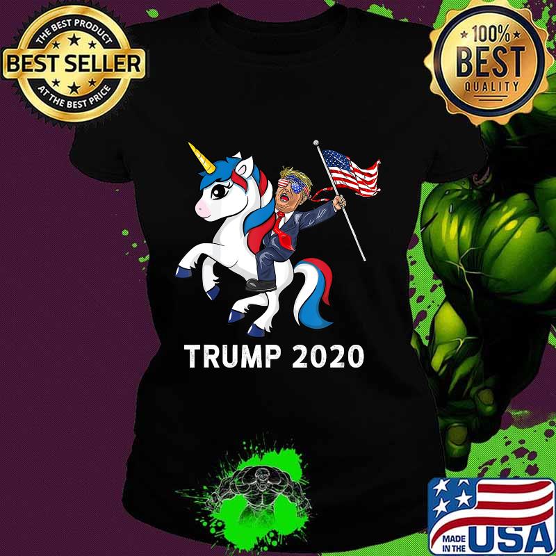 Trump 2020 riding unicorn american flag vote 2020 s Ladies tee Trump 2020 riding unicorn american flag vote 2020 s Ladies tee