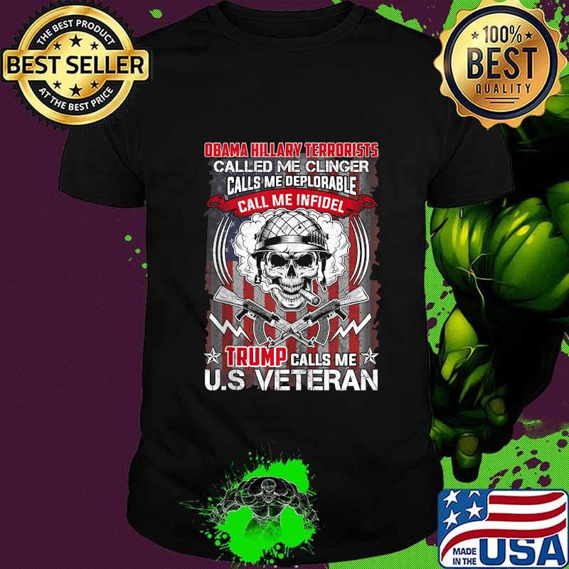 Trump Calls Me US Veteran American Flag Pride July 4th shirt