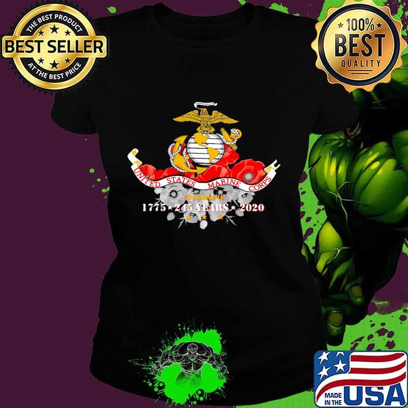 United states marine corps 1775 2020 245 years s Ladies tee United states marine corps 1775 2020 245 years s Ladies tee