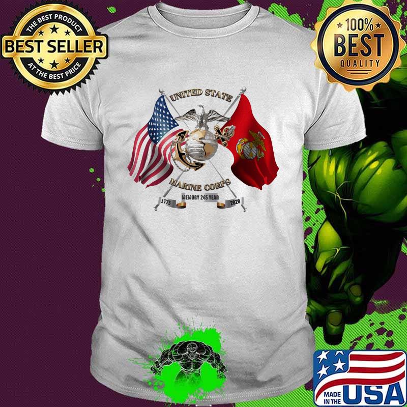 United states marine corps 1775 2020 memory 245 years shirt