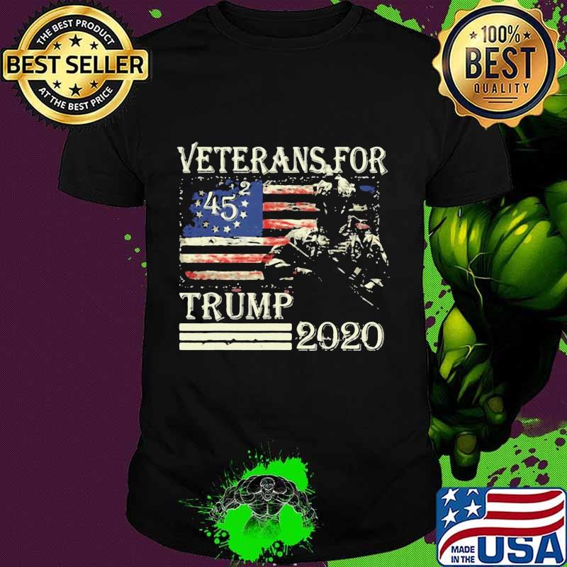 Veterans for trump 2020 american flag vintage shirt Veterans for trump 2020 american flag vintage shirt