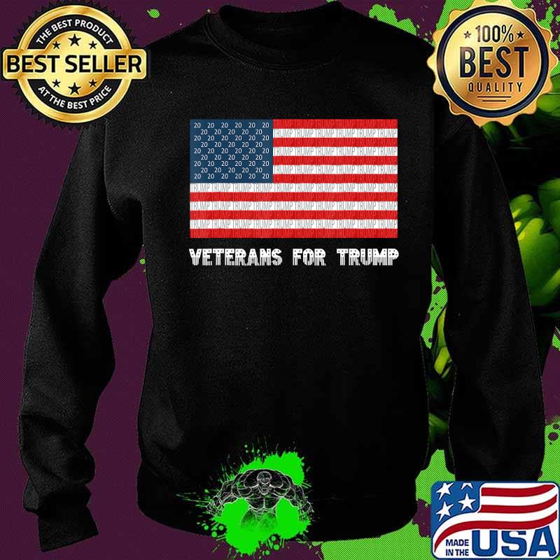Veterans for Trump 2020 Stars Stripes American Flag T-Shirt Sweater Veterans for Trump 2020 Stars Stripes American Flag T-Shirt Sweater