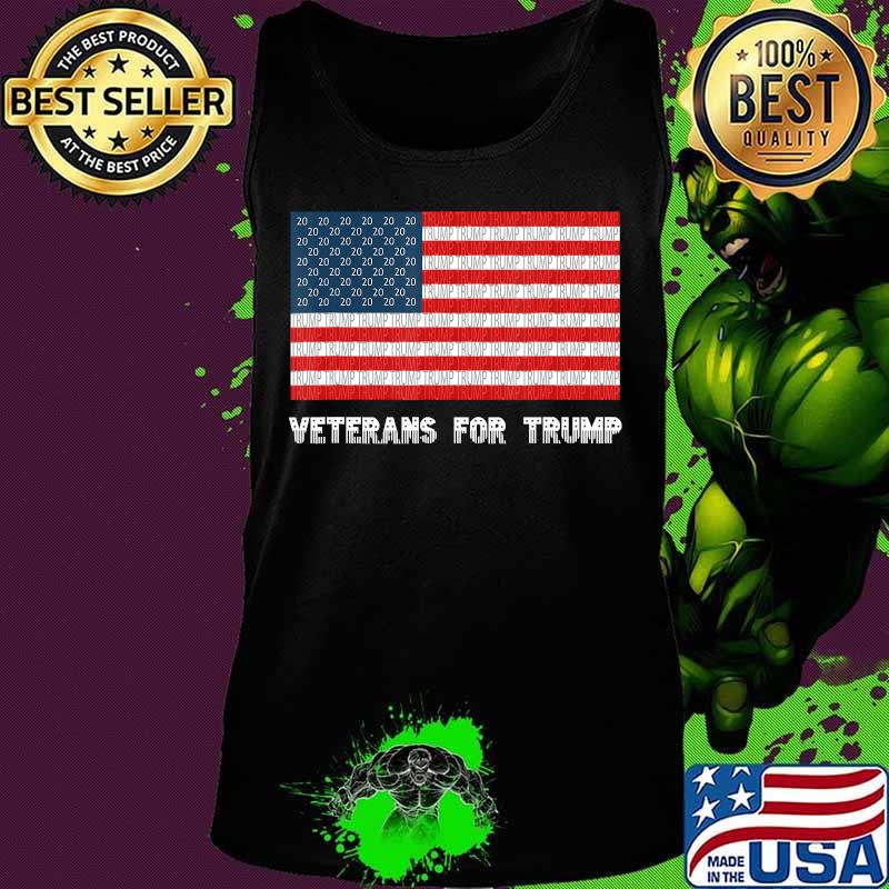 Veterans for Trump 2020 Stars Stripes American Flag T-Shirt Tank top Veterans for Trump 2020 Stars Stripes American Flag T-Shirt Tank top