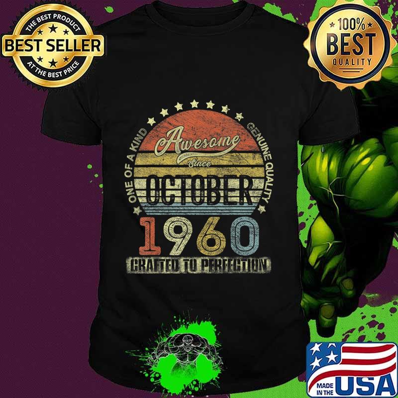 Vintage October 1960 Design 60 Years Old 60th Birthday Gifts T-Shirt
