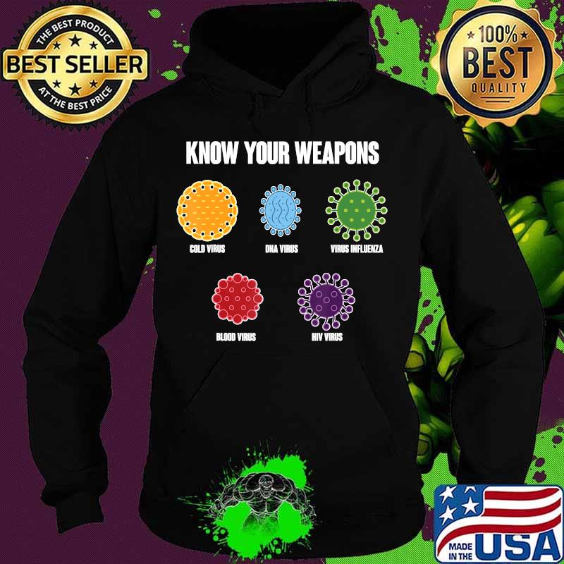 Virus Bacteria Know Your Weapons Shirt Hoodie Virus Bacteria Know Your Weapons Shirt Hoodie