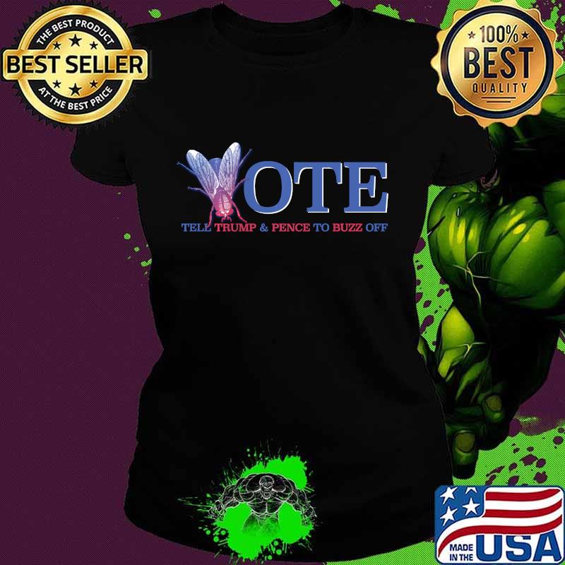 VOTE Says the Fly from the Vice Presidential Debate Long Sleeve T-Shirt Ladies tee VOTE Says the Fly from the Vice Presidential Debate Long Sleeve T-Shirt Ladies tee