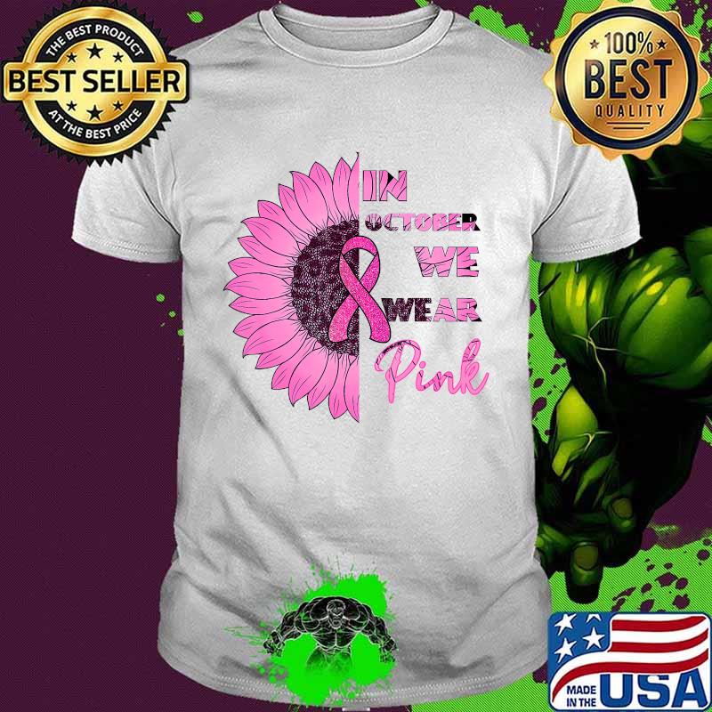 We Wear Pink Halloween Thanksgiving Breast Cancer Awareness T-Shirt