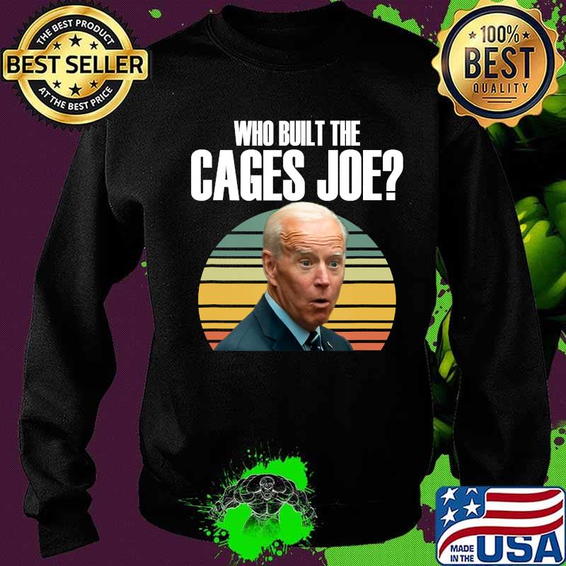 Who built the cages joe debate 2020 vintage retro s Sweater Who built the cages joe debate 2020 vintage retro s Sweater