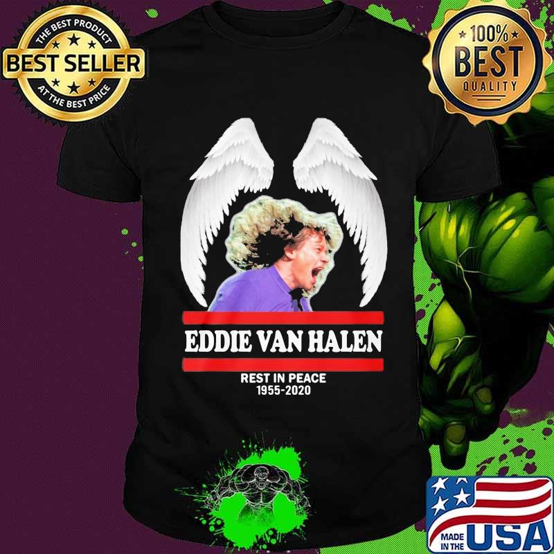 Wings eddie van halen rest in peace 1955 2020 shirt