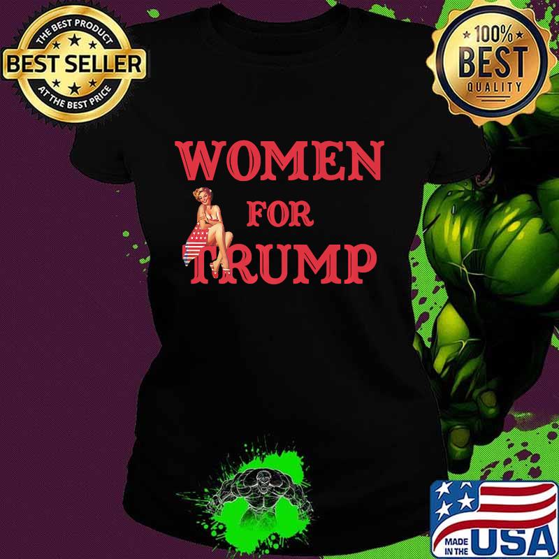 Women For Trump Pin-Up Girl American Flag Shirt Ladies tee Women For Trump Pin-Up Girl American Flag Shirt Ladies tee