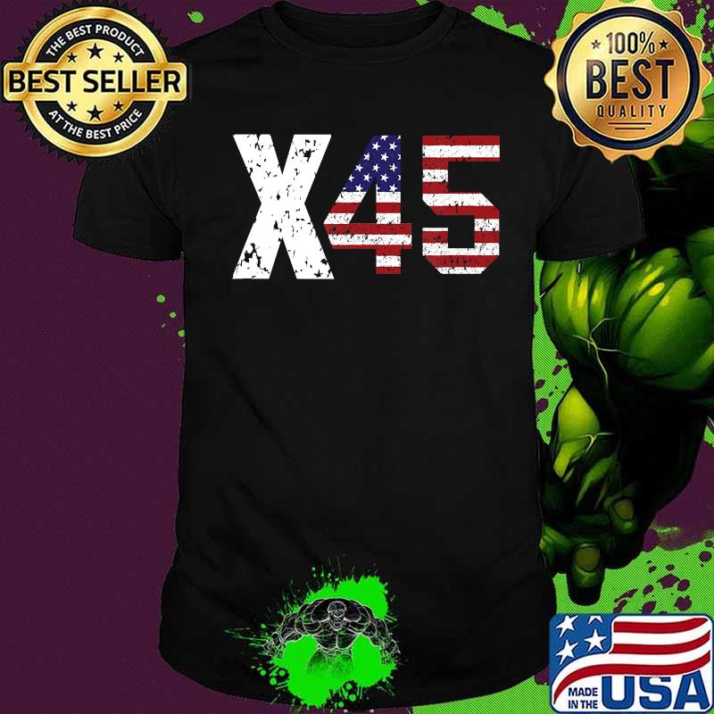 X45 trump us election american flag shirt