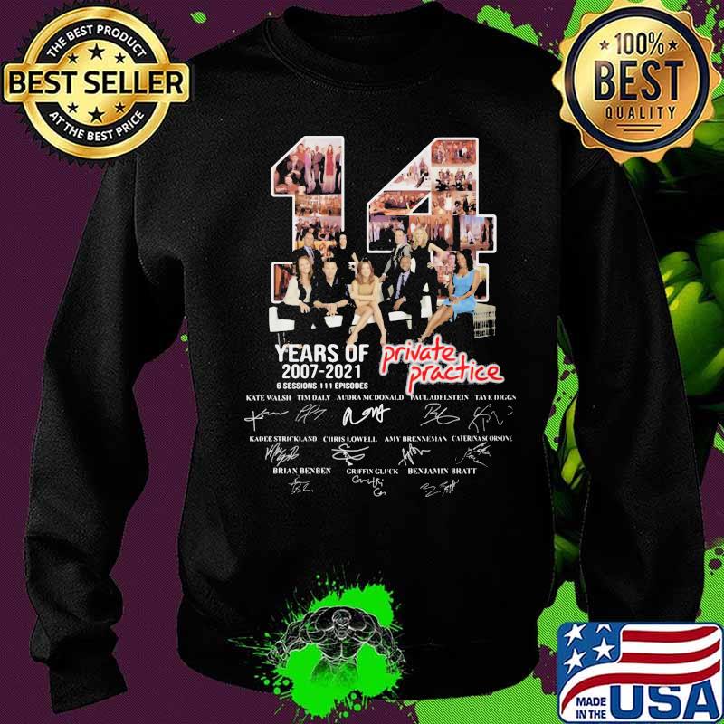 14 years of 2007 2021 private practice signatures s Sweater 14 years of 2007 2021 private practice signatures s Sweater