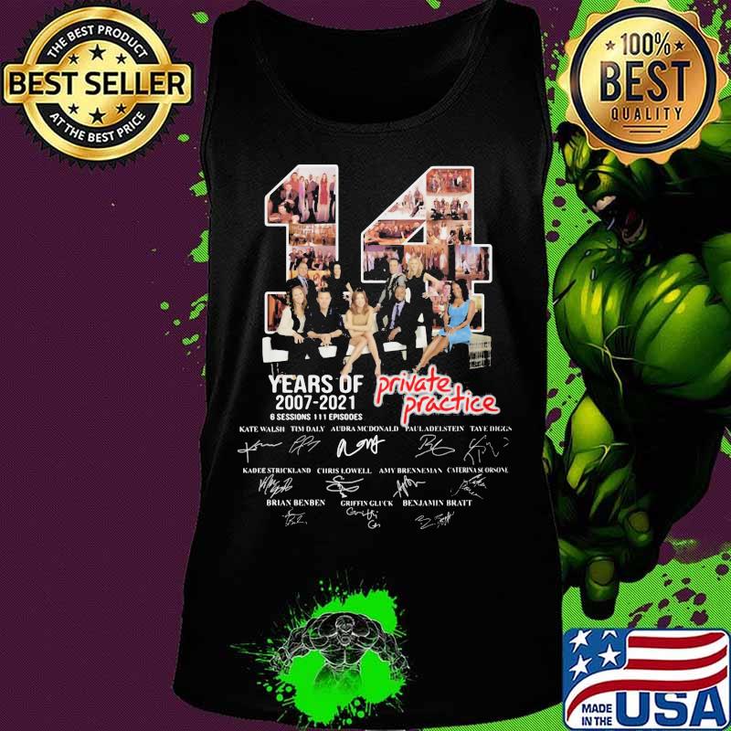 14 years of 2007 2021 private practice signatures s Tank top 14 years of 2007 2021 private practice signatures s Tank top