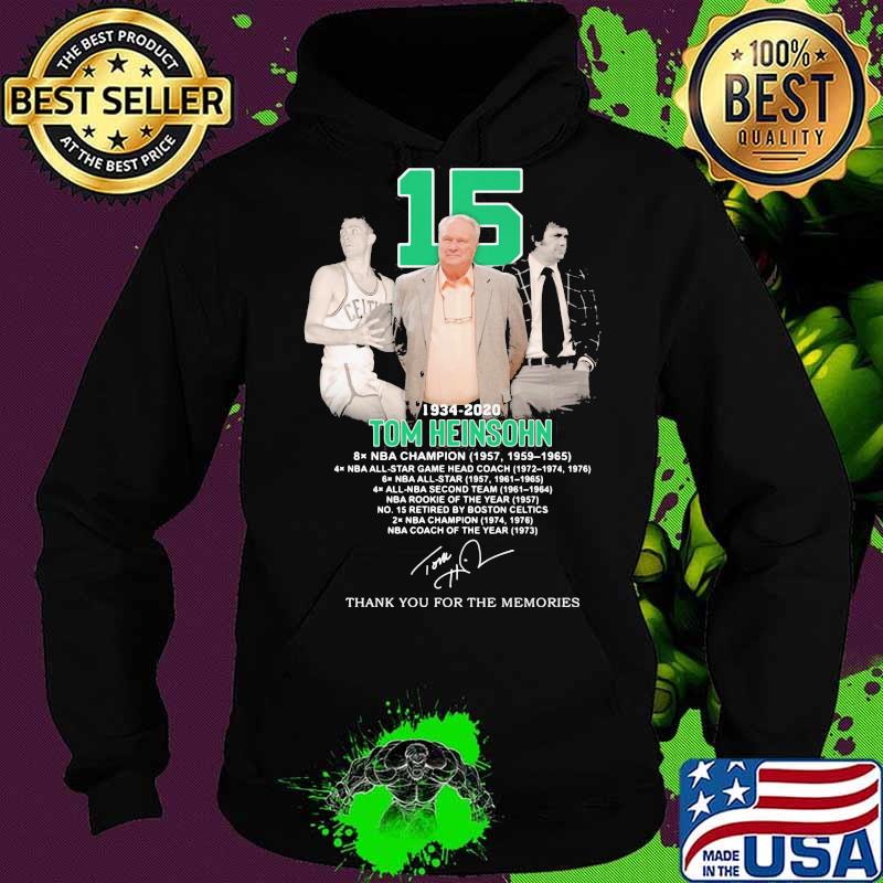 15 1934 2020 tom heinsohn thank you for the memories signature s Hoodie 15 1934 2020 tom heinsohn thank you for the memories signature s Hoodie