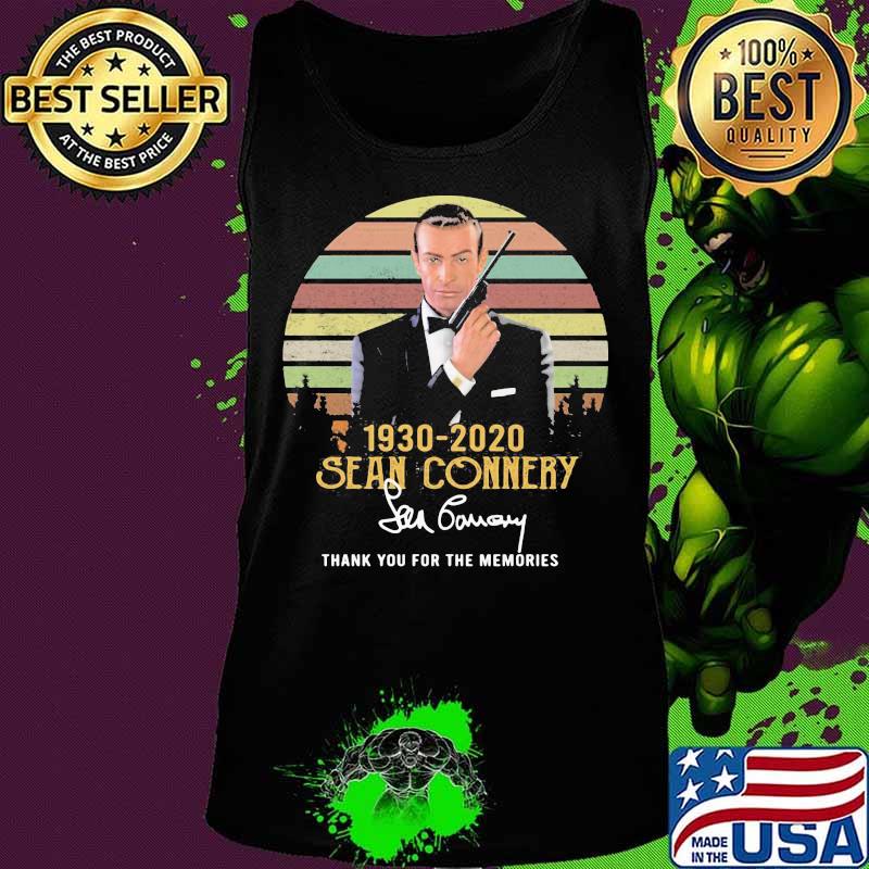 1930 2020 sean connery thank you for the memories signature vintage retro s Tank top 1930 2020 sean connery thank you for the memories signature vintage retro s Tank top
