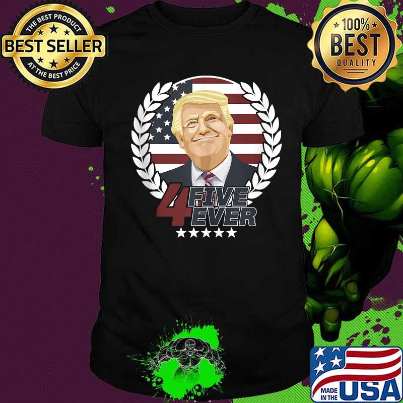 45 Forever President Trump Appreciation Pro Freedom Patriot American Flag Shirt